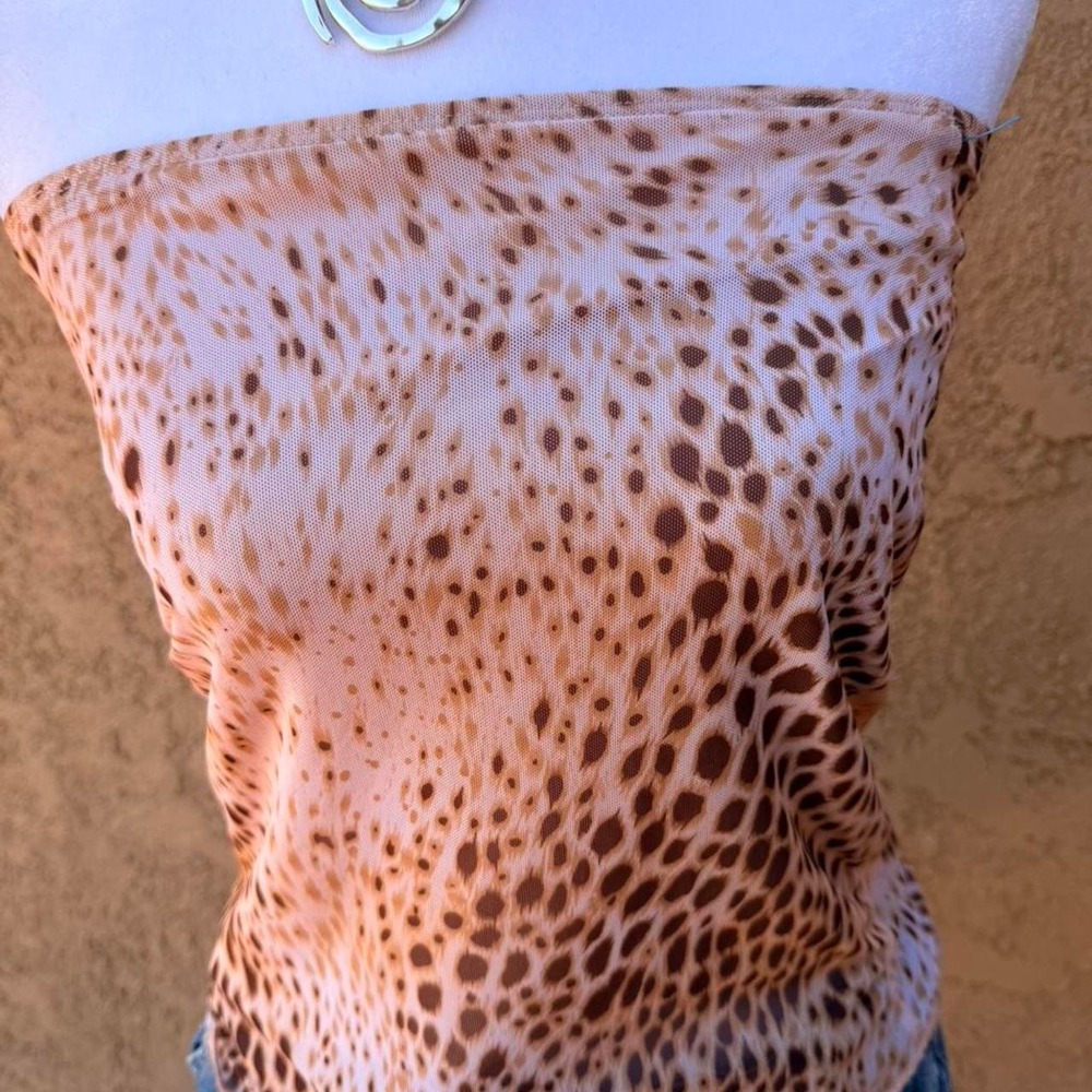Motel leopard print tube top - Picture 3 of 6